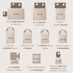 HulooSleep®  Wide-edge Baby Play Mat (Beige) - Huloosleep