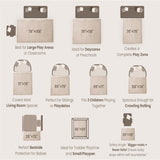 HulooSleep®  Wide-edge Baby Play Mat (Beige) - Huloosleep