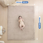 HulooSleep®  Wide-edge Baby Play Mat (Beige) - Huloosleep