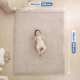 HulooSleep®  Wide-edge Baby Play Mat (Beige) - Huloosleep