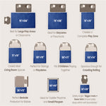 HulooSleep®  Wide-edge Baby Play Mat (Blue) - Huloosleep