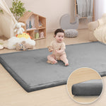 HulooSleep®  Wide-edge Baby Play Mat (Grey) - Huloosleep