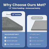 HulooSleep®  Wide-edge Baby Play Mat (Grey) - Huloosleep