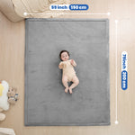 HulooSleep®  Wide-edge Baby Play Mat (Grey) - Huloosleep