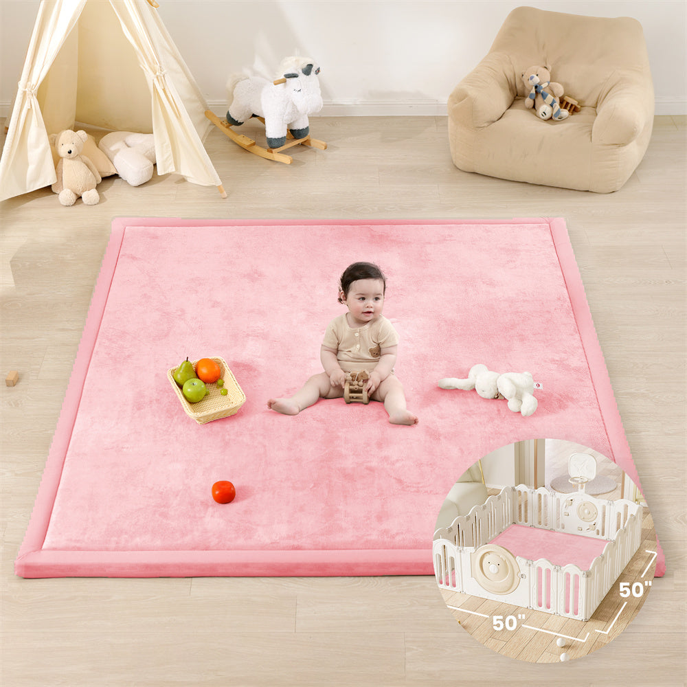 HulooSleep® 50" x 50" Square Play Mat for Playpens - Huloosleep