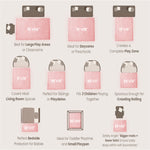 HulooSleep® Wide-edge Baby Play Mat (Pink) - Huloosleep