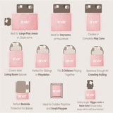 HulooSleep® Wide-edge Baby Play Mat (Pink) - Huloosleep