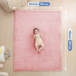 HulooSleep® Wide-edge Baby Play Mat (Pink) - Huloosleep
